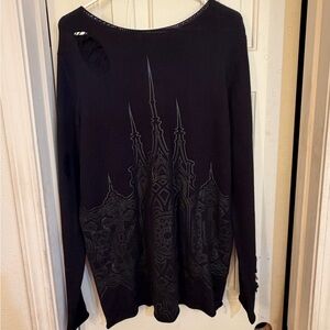 Killstar Midnight Black Gothic Top